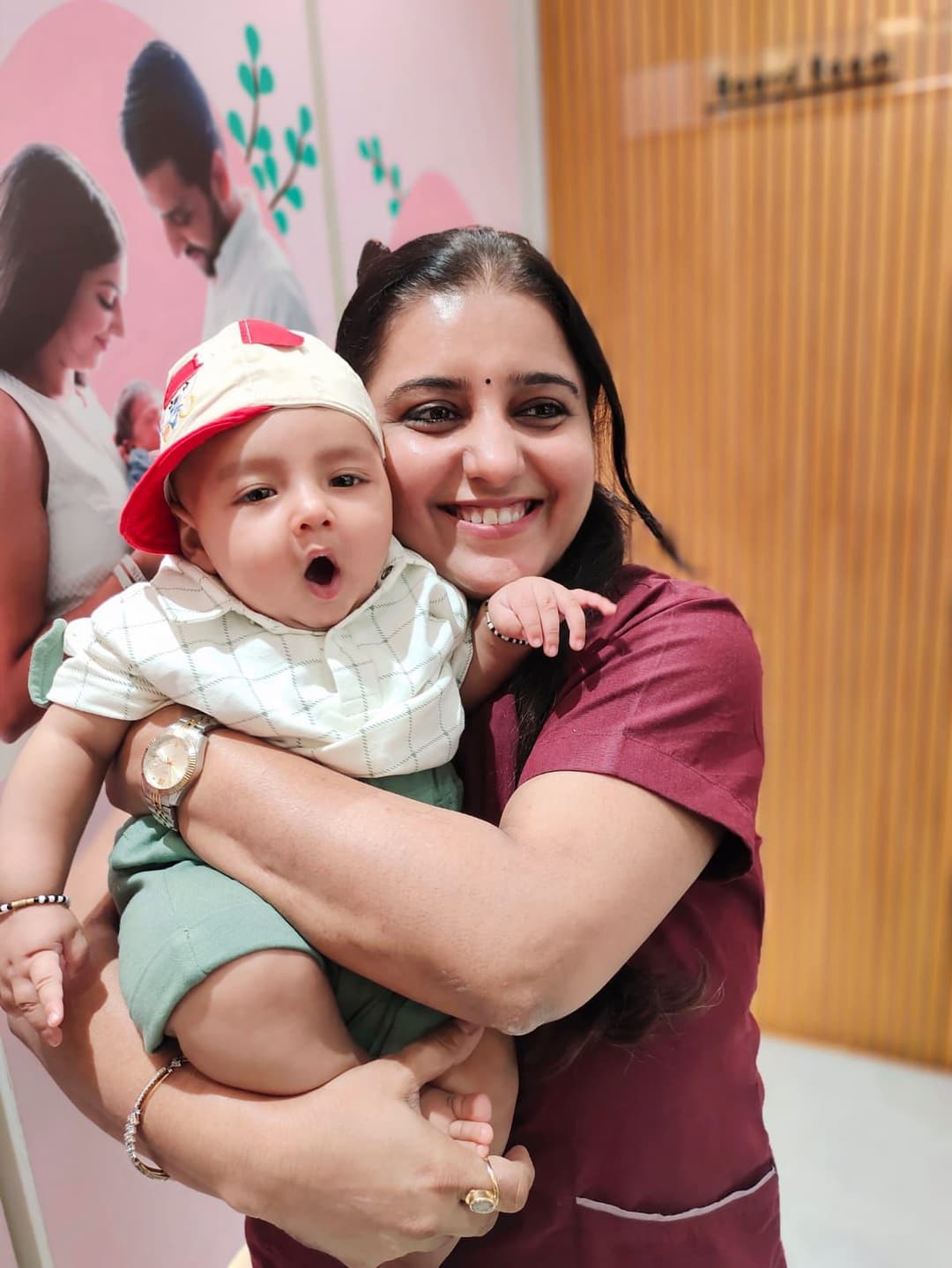 A mother with her baby after successful fertility treatment